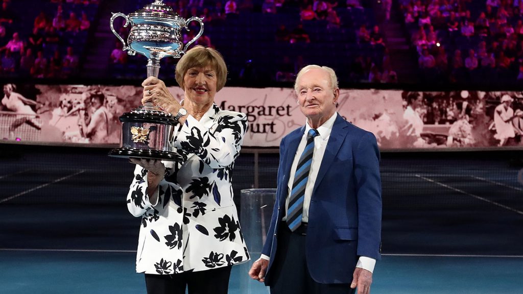 The titans of the early open era: Rod Laver and Margaret Court 