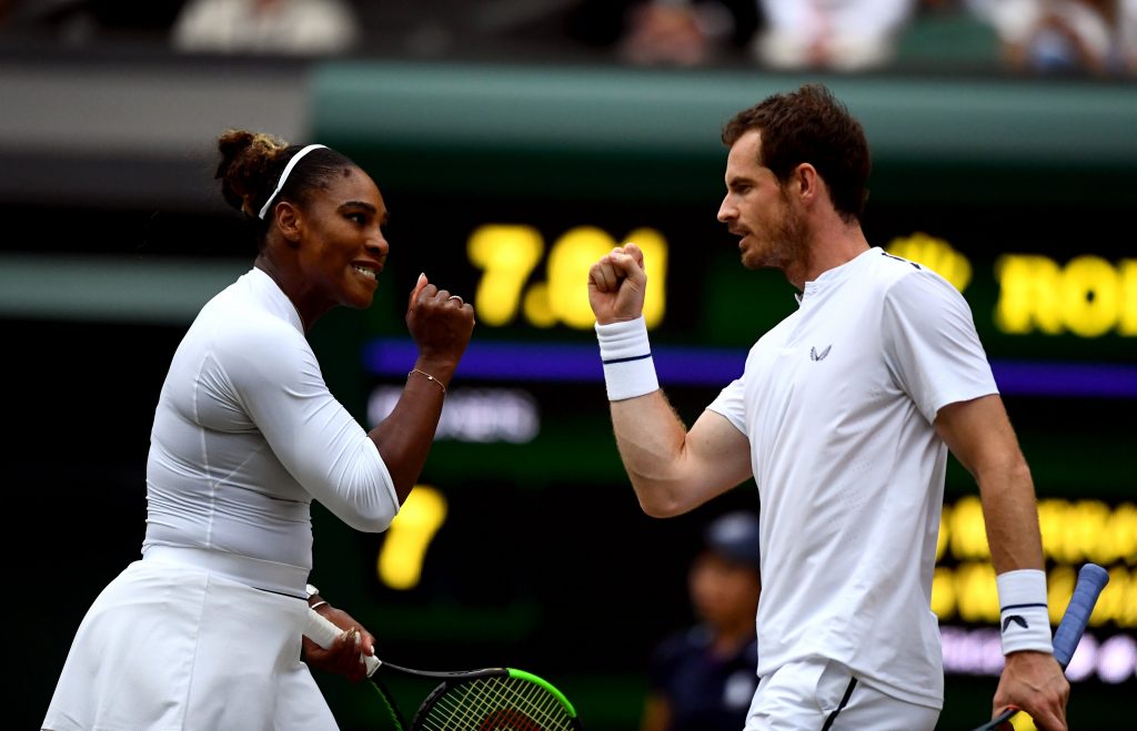 Serena Williams and Andy Murray