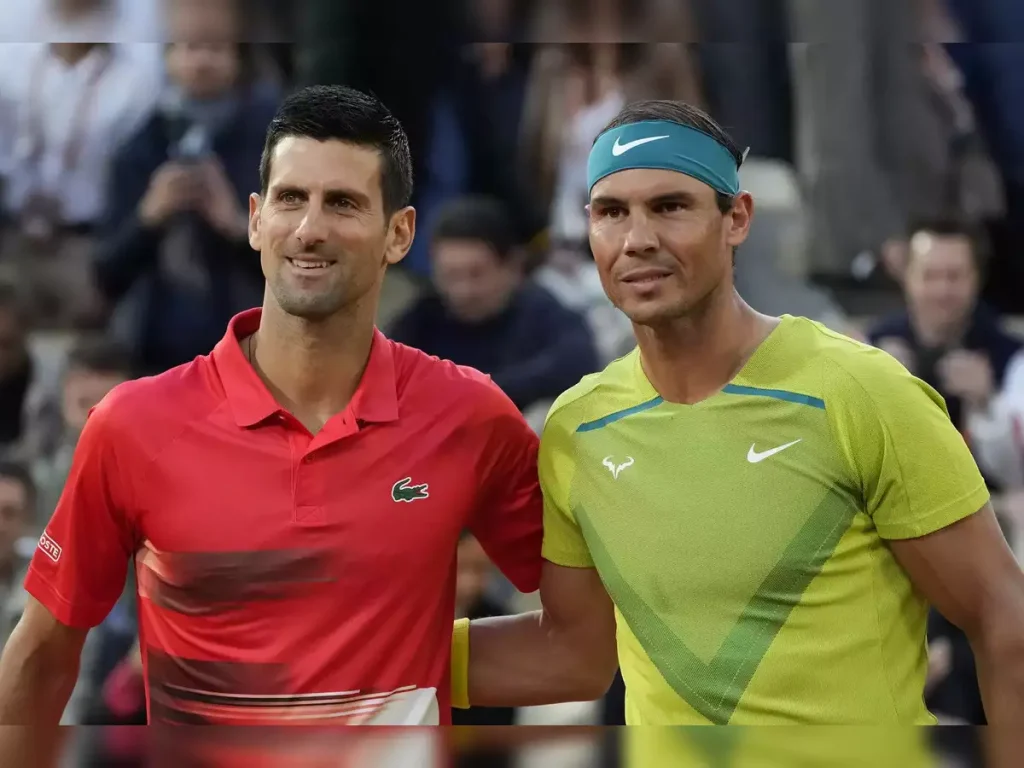 Novak Djokovic and Rafael Nadal